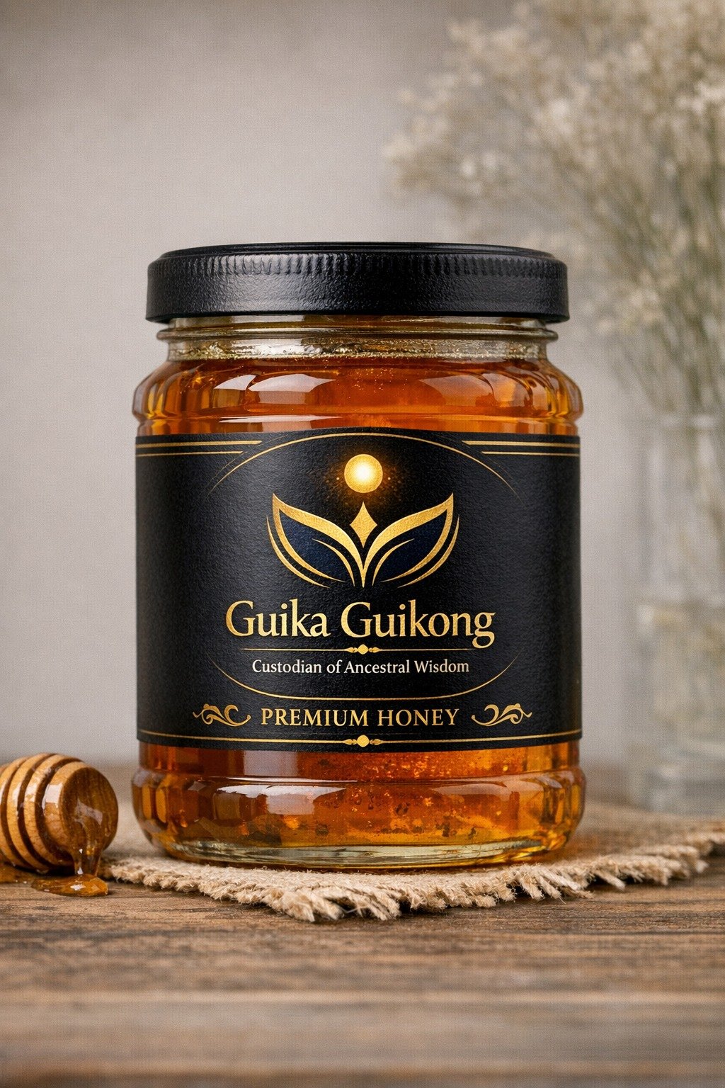 Raw honey jar